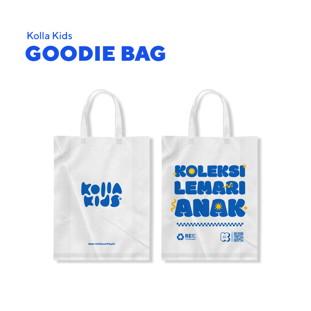 

Kolla Kids Goodie Bag Spunbond / Tas Kain Spunbond 30 x 40