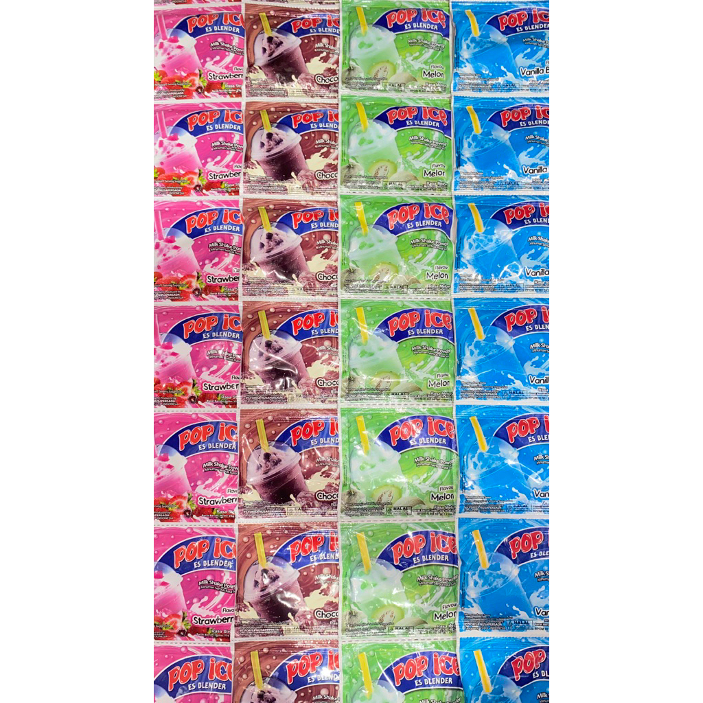 

minuman serbuk POP ICE - minuman serbuk - minuman instant - 1 renceng isi 10