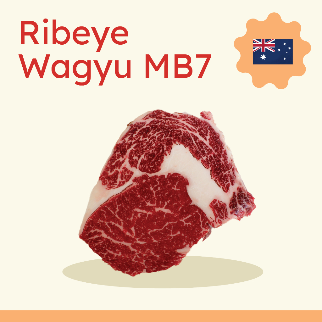 

RIB EYE AUST WAGYU MB7 SHABU DAN STEAK - 200g