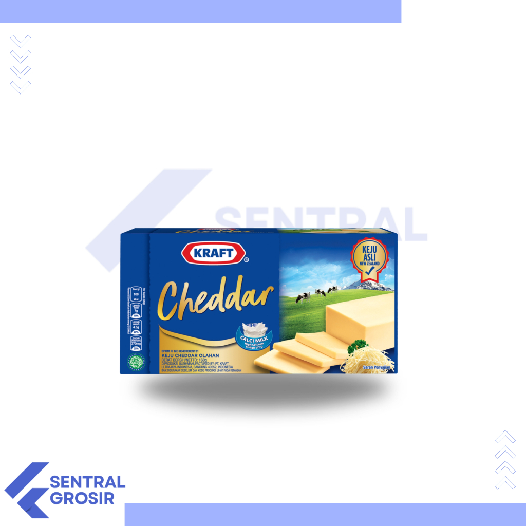 

Kraft | Keju Kraft Cheddar 150 Gram - Delicious Cheese