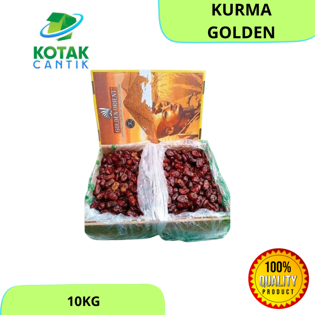 

[ 1 KARTON ] KURMA GOLDEN VALLEY ASLI MESIR 10kg EXPIRED 2028 TERMURAH ORIGINAL MESIR
