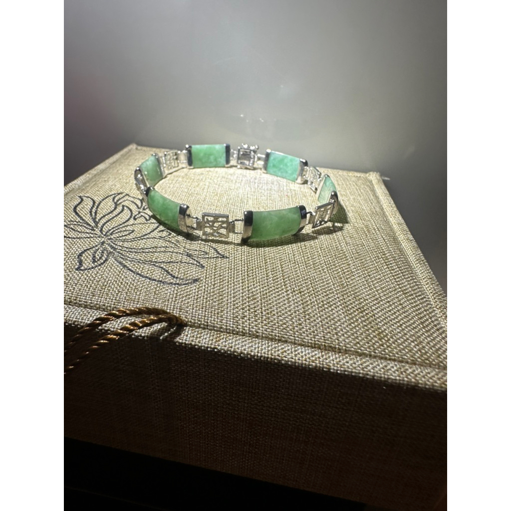 Gelang giok China asli premium quality giok rantai hoki keberuntungan