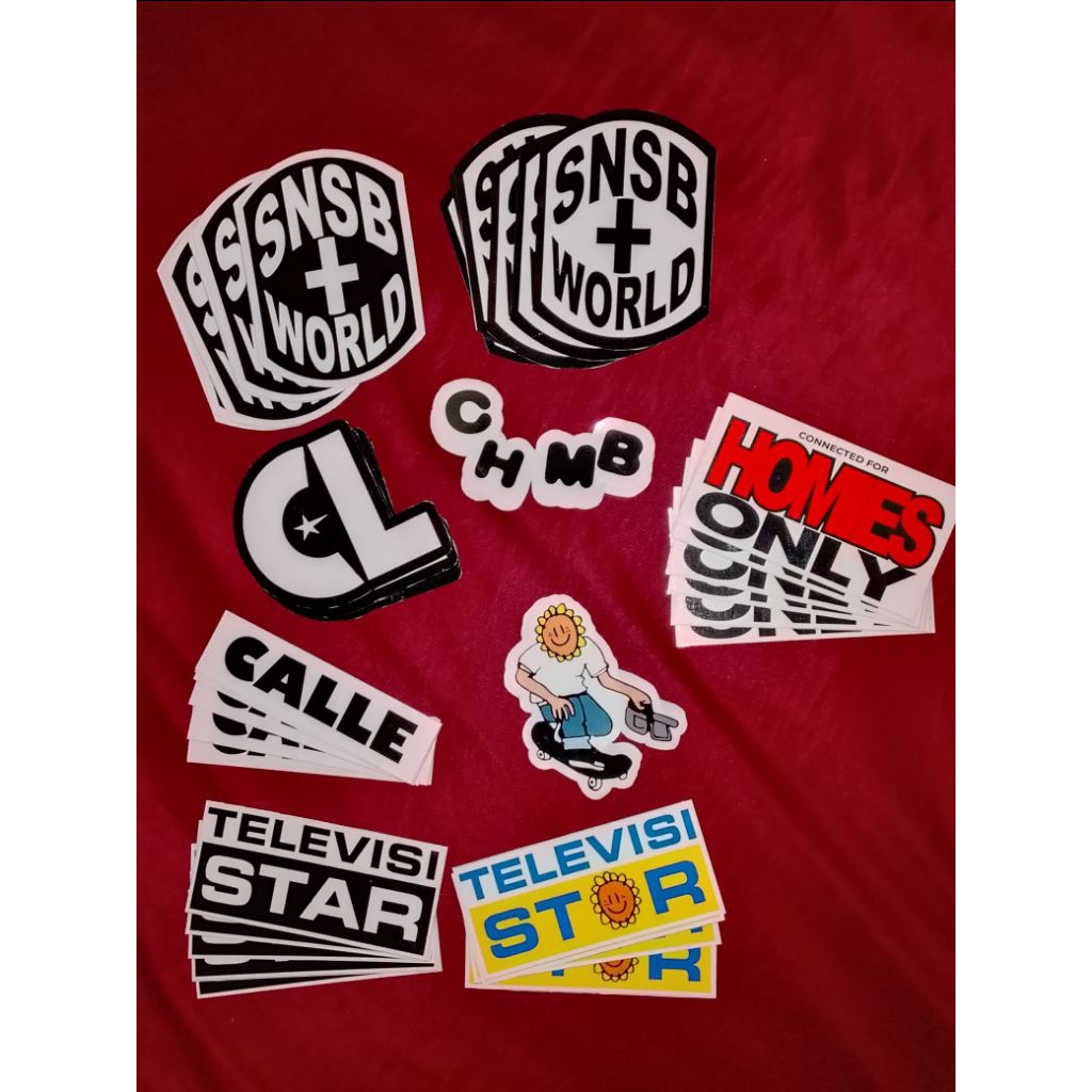 

4PCS/STIKER PACK | TVS CL CHMB CALLE SNSB PCP | VYNYL GLOSSY