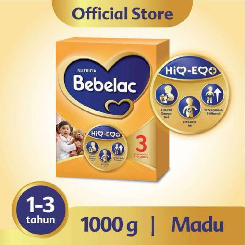 

BEBELAC 3 MADU GroGreat+Susu pertumbuhan 1000gr