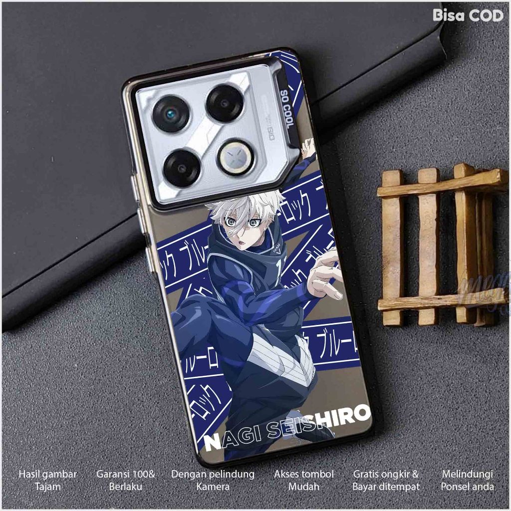 Case INFINIX GT 20 PRO / INFINIX GT 10 PRO - Premium Matte Hard Case Handphone Motif BLUE LOCK - So 