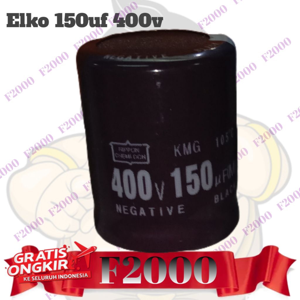 Capacitor Elco 150uf 400v Kapasitor elko 150 uf 400 volt