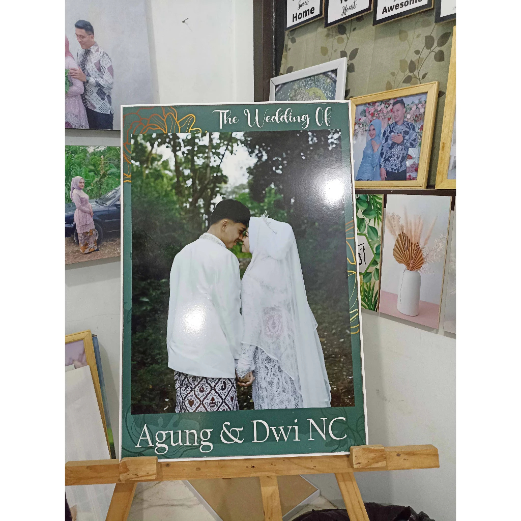 CETAK FOTO BINGKAI UKURAN 20R 40X60 CM LAMINASI - FRAME BLOCK / FRAME FOTO 20R