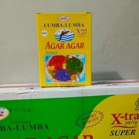 

1 Dus/Karton - 12 Box Ethoz Agar-Agar Bubuk Lumba-Lumba Extra Jelly 7gr Grosir Murah