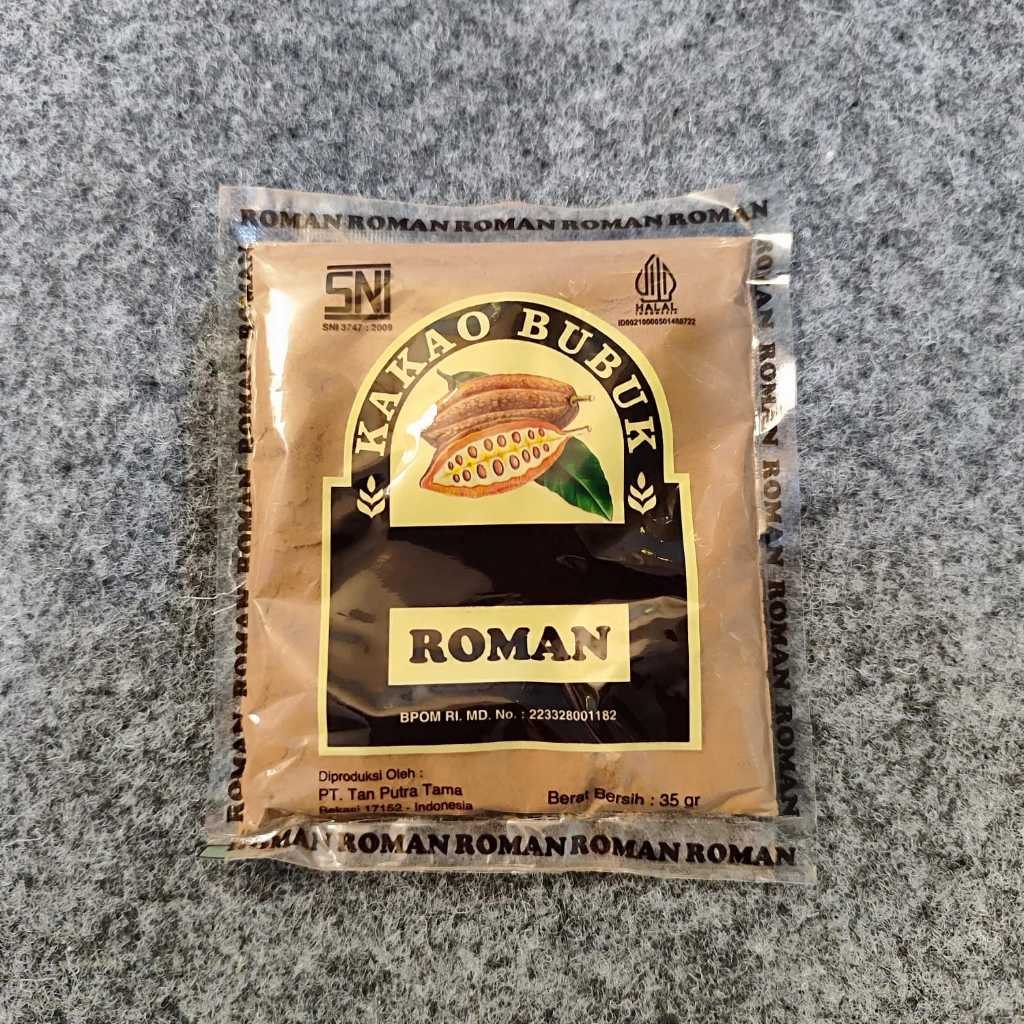 

Coklat Bubuk Roman Sachet 35 gr / Kakao Bubuk Roman