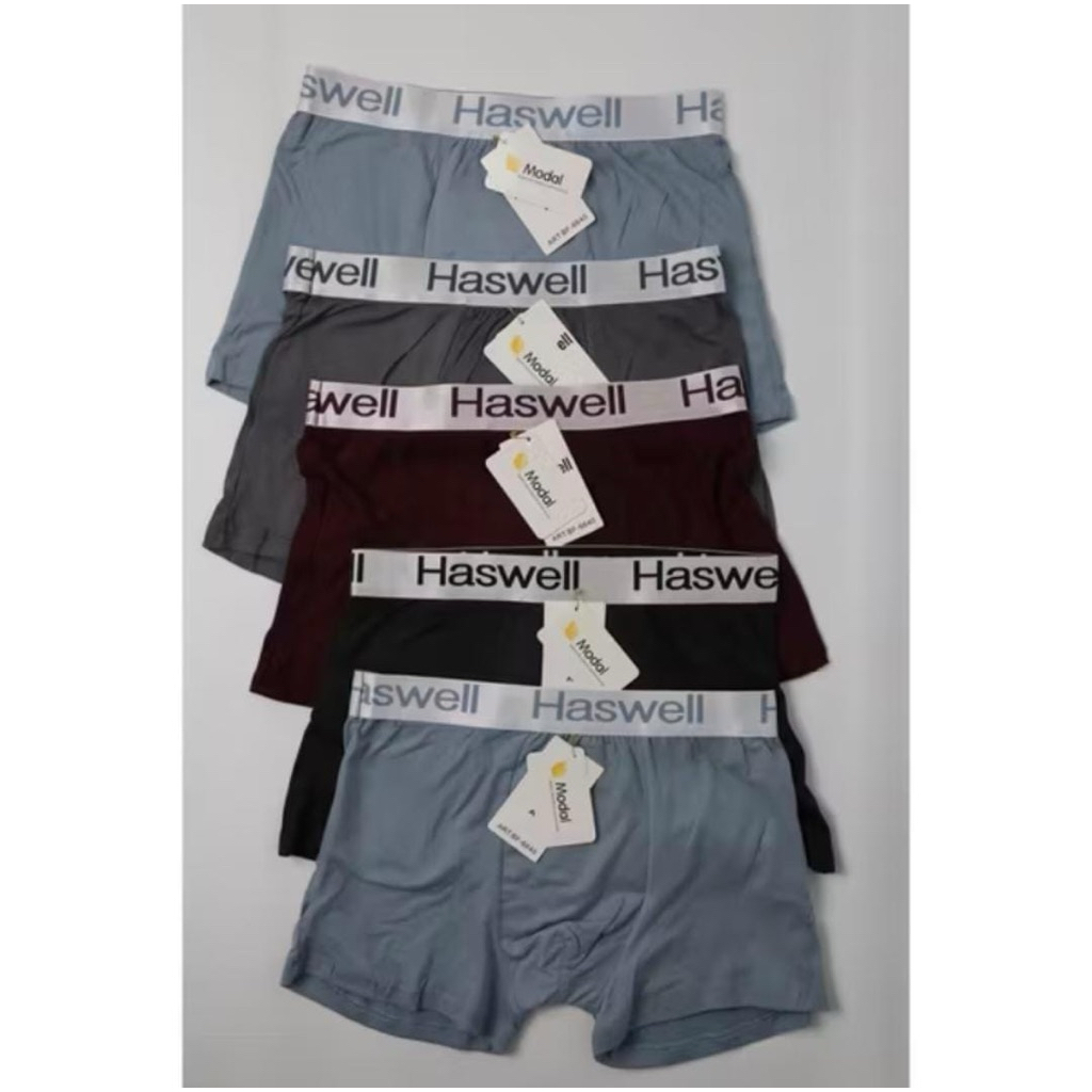 [Paket 3pcs] CD Boxer Pria Dewasa || Short Boxer Cowo Haswell