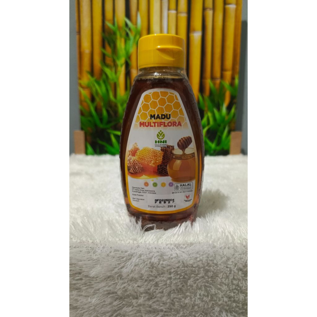 

Madu Multiflora HNI HPAI berasal dari madu lebah Apis Mellifera
