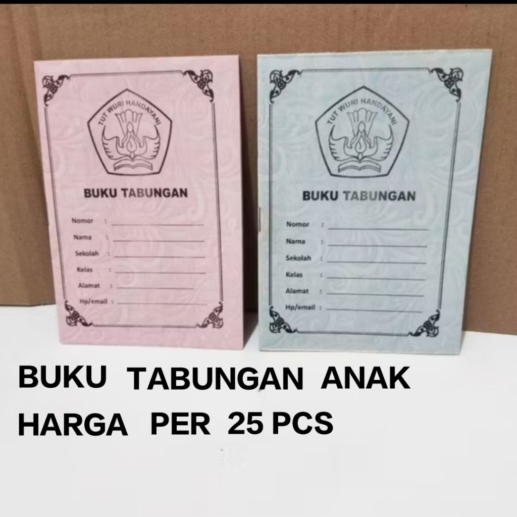 

25 Pcs Buku Tabungan Anak