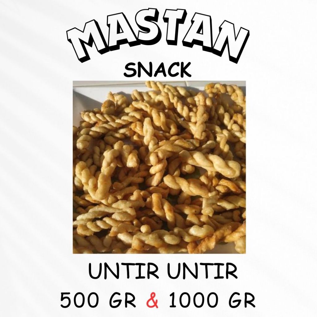 

[500gr & 1kg] Kue Untir Untir Tambang Kering Crispy