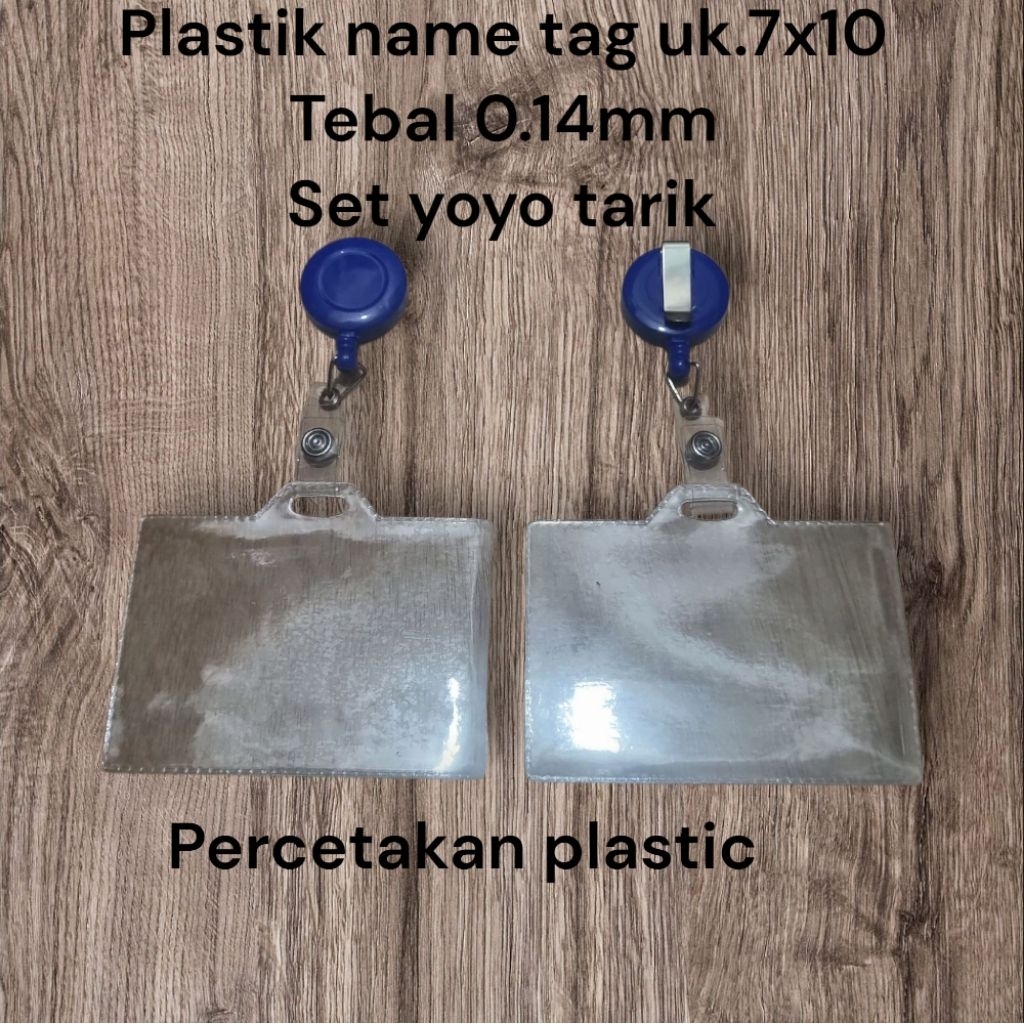 

1set Tempat name tag dan yoyo tarik (real pict)