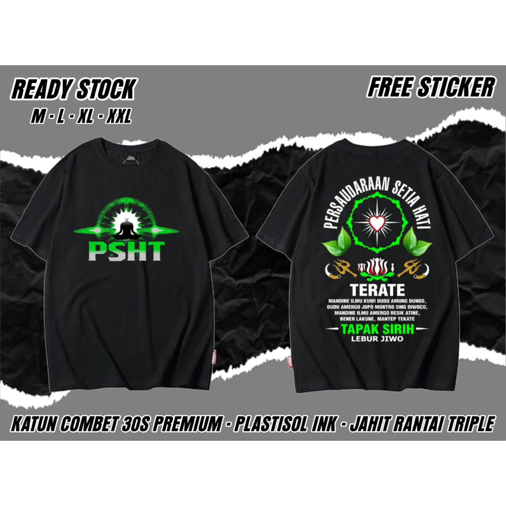 Kaos psht tapak sirih lebur jiwo