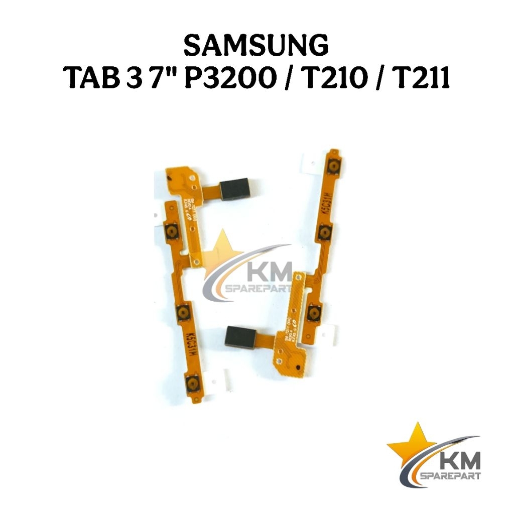 Flexible Power On Off Volume Samsung Tab 3 P3200 T210 T211
