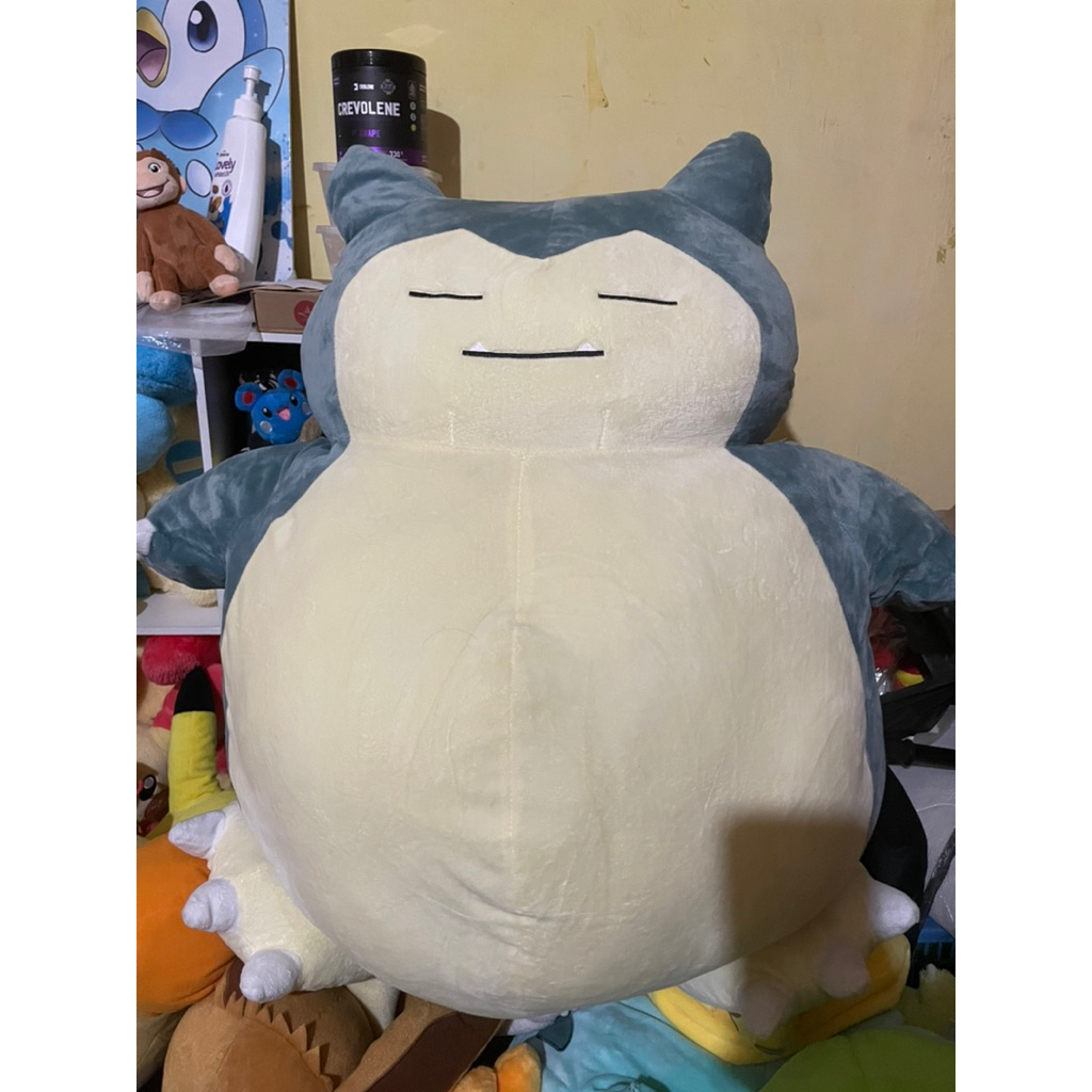 Boneka Plush Snorlax Jumbo Gede No Brand Bulu Halus