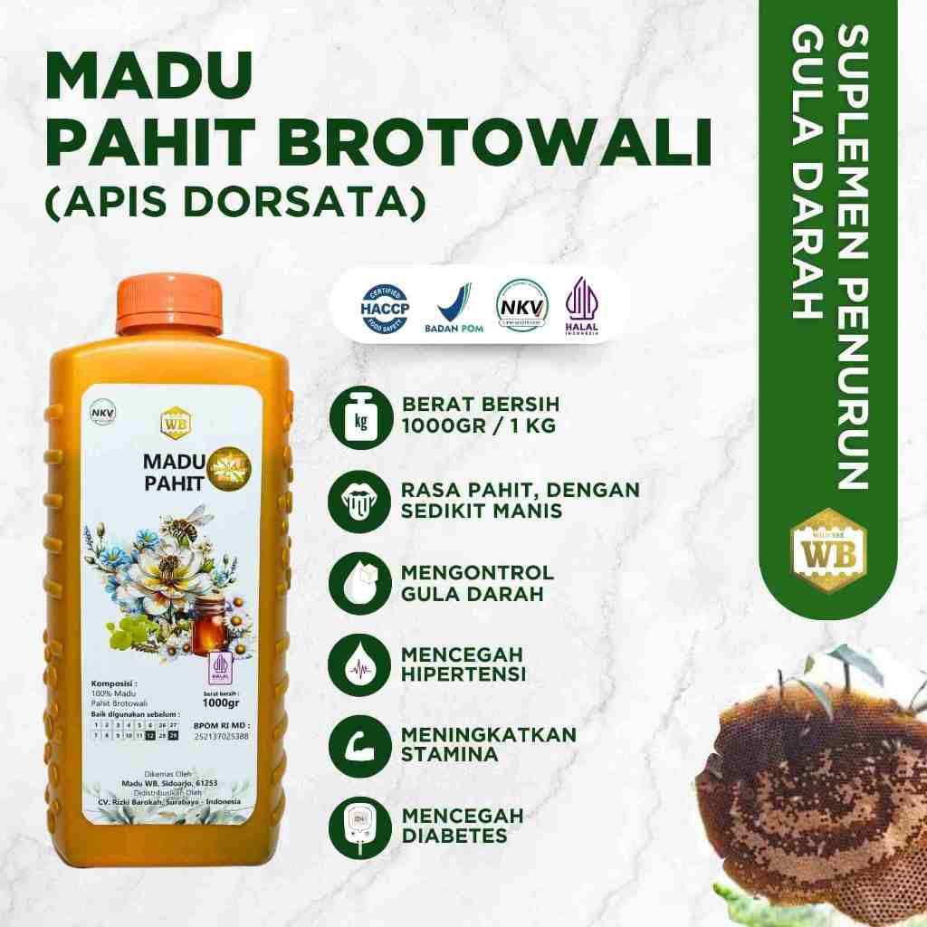 

[PROMO] Madu Hutan Pahit Brotowali 1000 gr Lebah Apis Dorsata - Garansi 100 % Madu Asli
