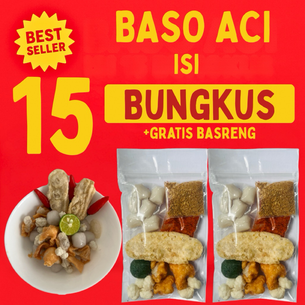 

Baso Aci Kuah Pedas Isi 15 pcs – GRATIS Basreng Gurih | Bakso Aci Viral Murah - Baso Aci Kanuragan