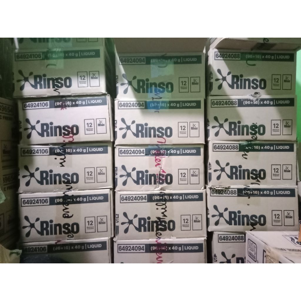 1 dus Rinso Sachet cair 1000an isi 16 rtg| 112 pcs