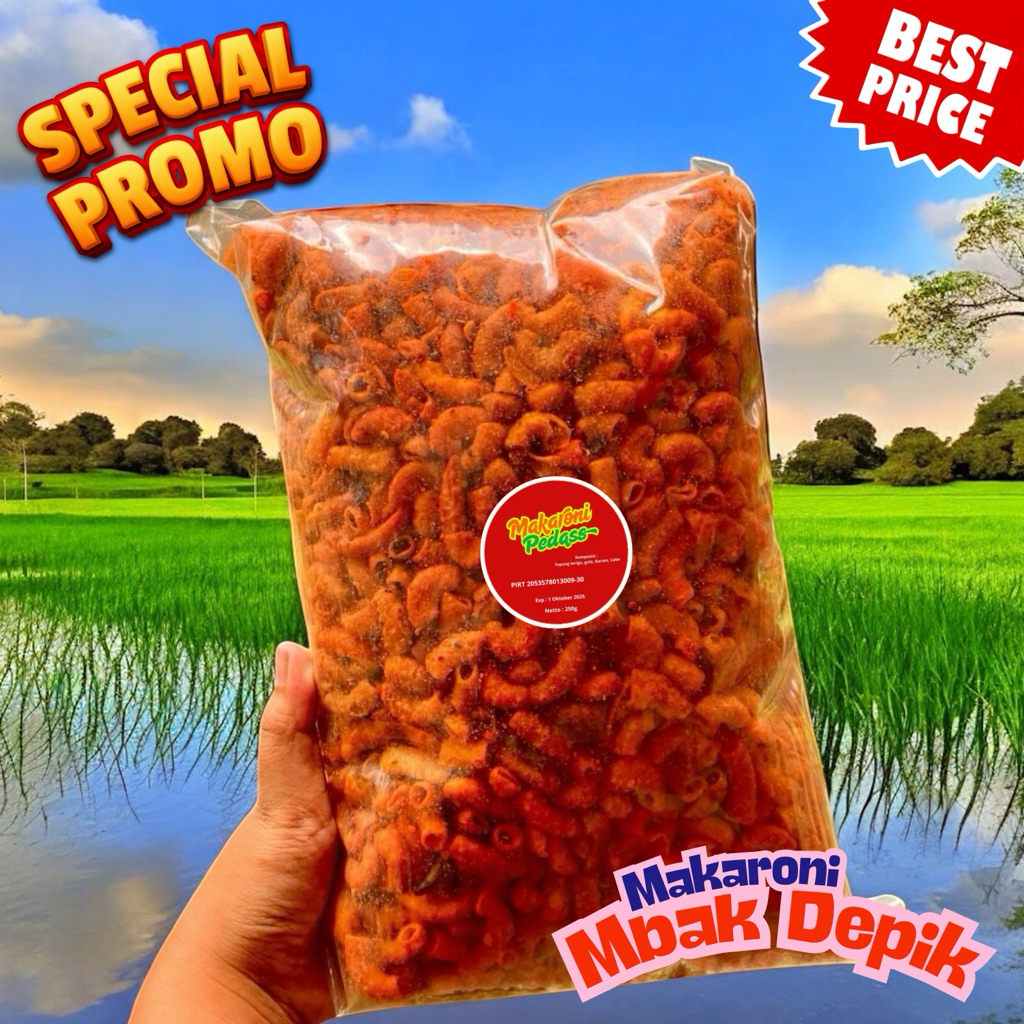 

Makaroni Garing Pedas Isi 250gr – Snack Kekinian Anak Surabaya