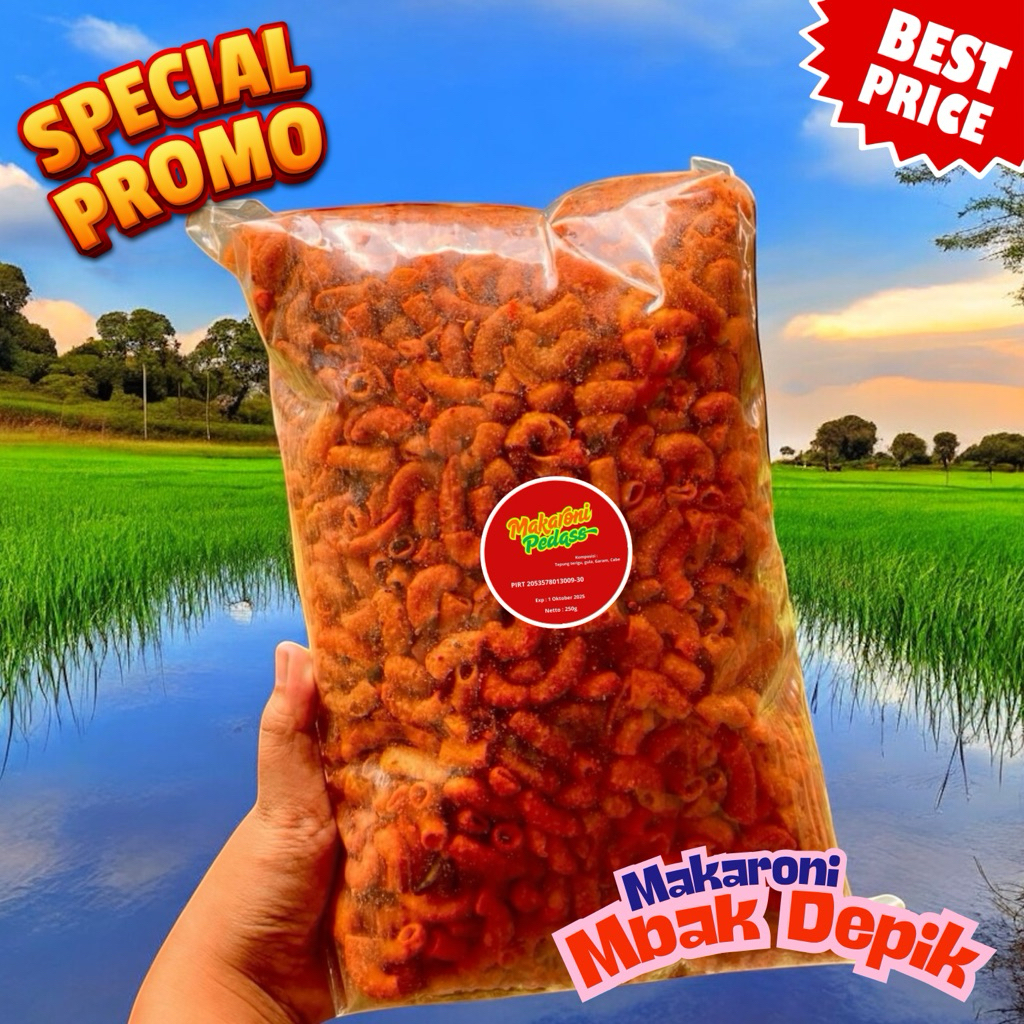 

Makaroni Ekstra Pedas 250 Gram – Pedasnya Bikin Merem Melek