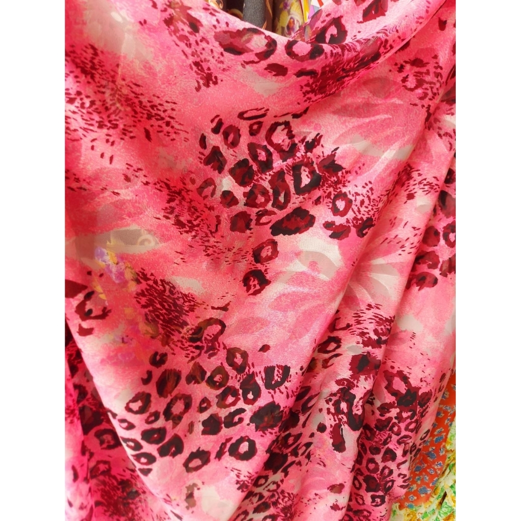 kain satin silk super premium  - kain satin silk stretch - kain satin silk motif elegan - silk motif