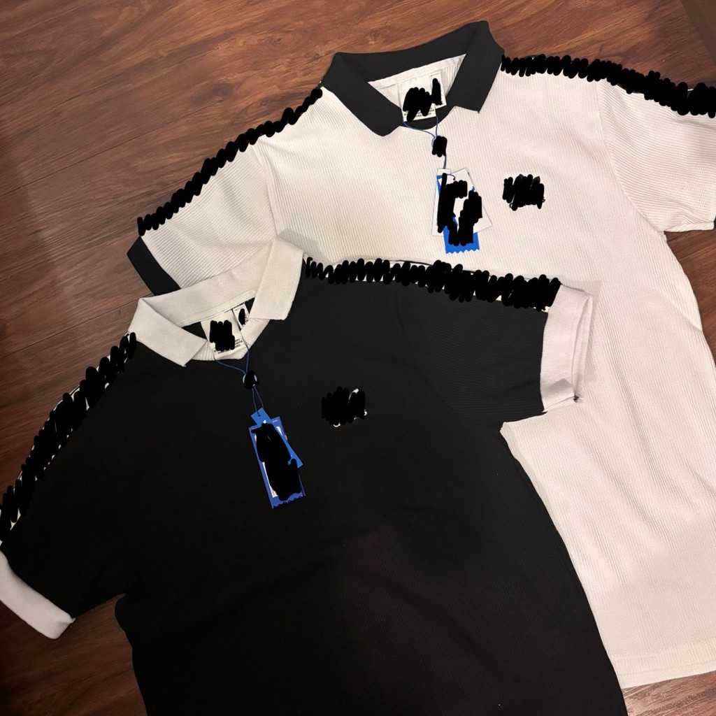 Polo Waffle Pria VNeck