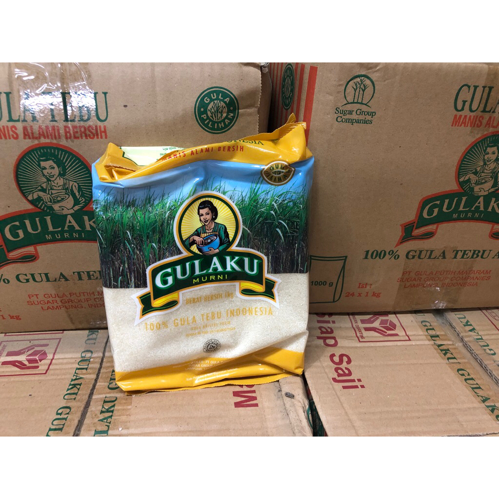 

1 dus gula pasir gulaku kemasan 1 kg | 24 pack (kuning)