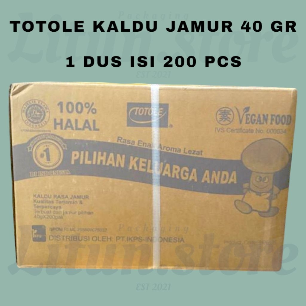 

[HARGA 1 DUS] TOTOLE KALDU JAMUR 40 GRAM 1 DUS ISI 200 PCS