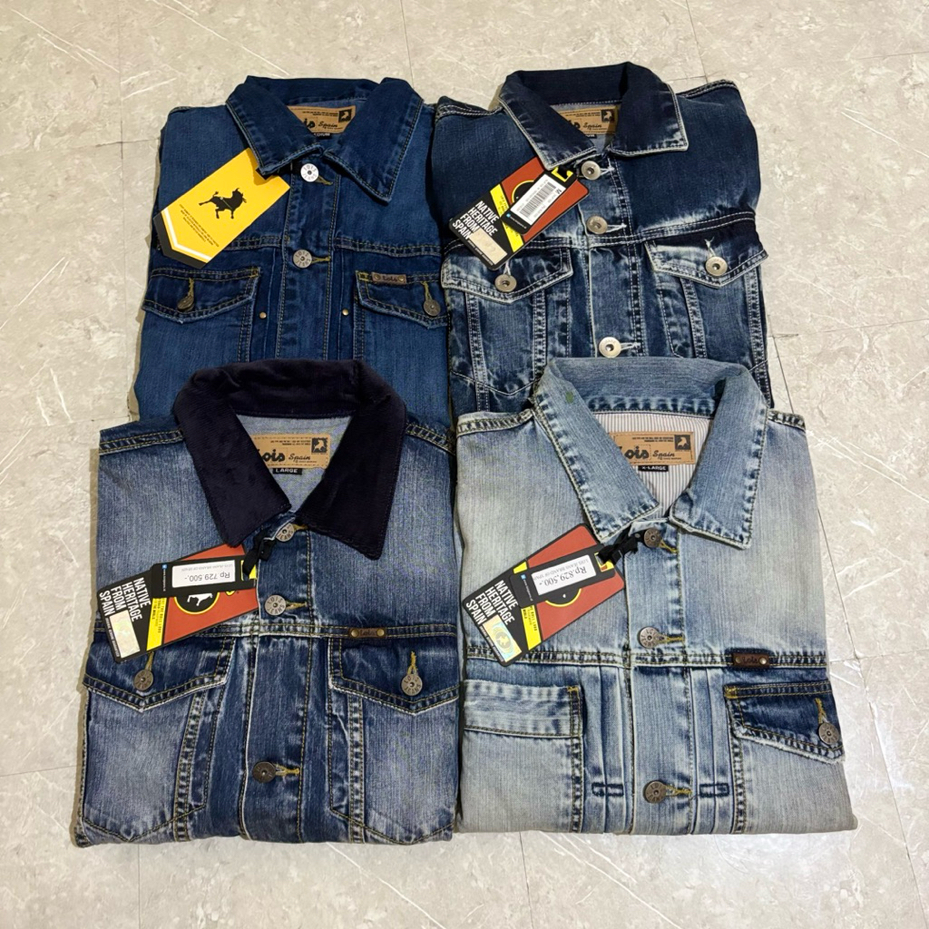jaket jeans lois pria Original
