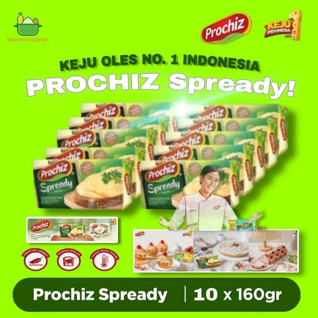 

Prochiz Spready 10 x 160gr – Keju Oles Creamy