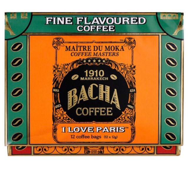 

I Love Paris Bacha coffee gift Box Kopi Bubuk Arabika Arabica