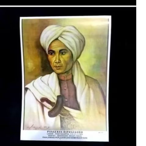 poster pahlawan pangeran di ponegoro diponegoro