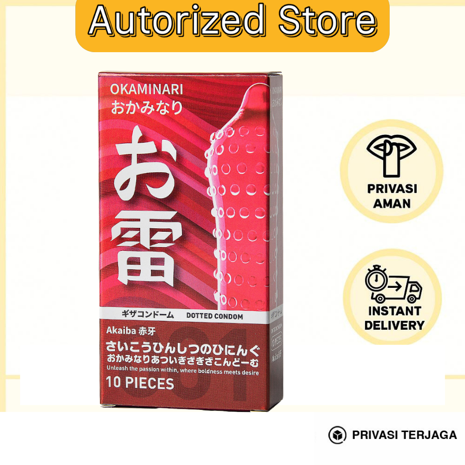 Okaminari Kondom Bergerigi Berduri Tebal 001 Varian Terlengkap - Privasi Aman
