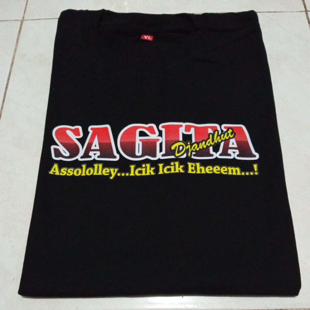 Kaos Distro SAGITA Dangdut Koplo Jawa Timur Bahan Katun combed 30s premium