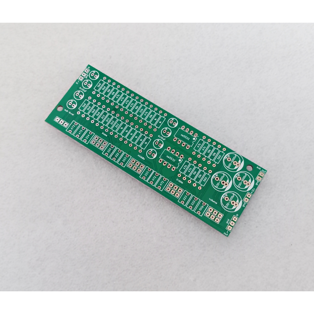 PCB 2.1 ne5532 Stereo Tone Control Plus Middle Dan Subwoofer
