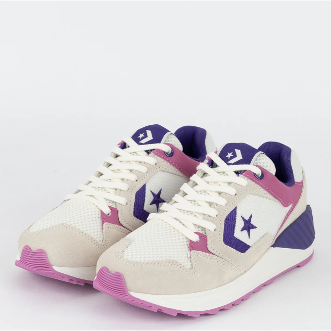 Converse Wave Trainer Y2K Suede Mesh Retro 90s Style CX Foam Ox Vintage White Purple