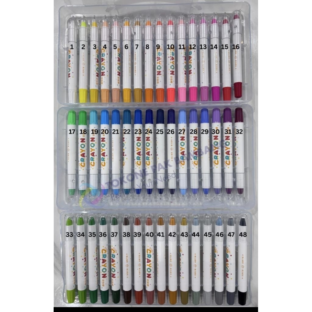 

Kualiwen Refill/Eceran Crayon Silky Washable tongkat Putar Bucket