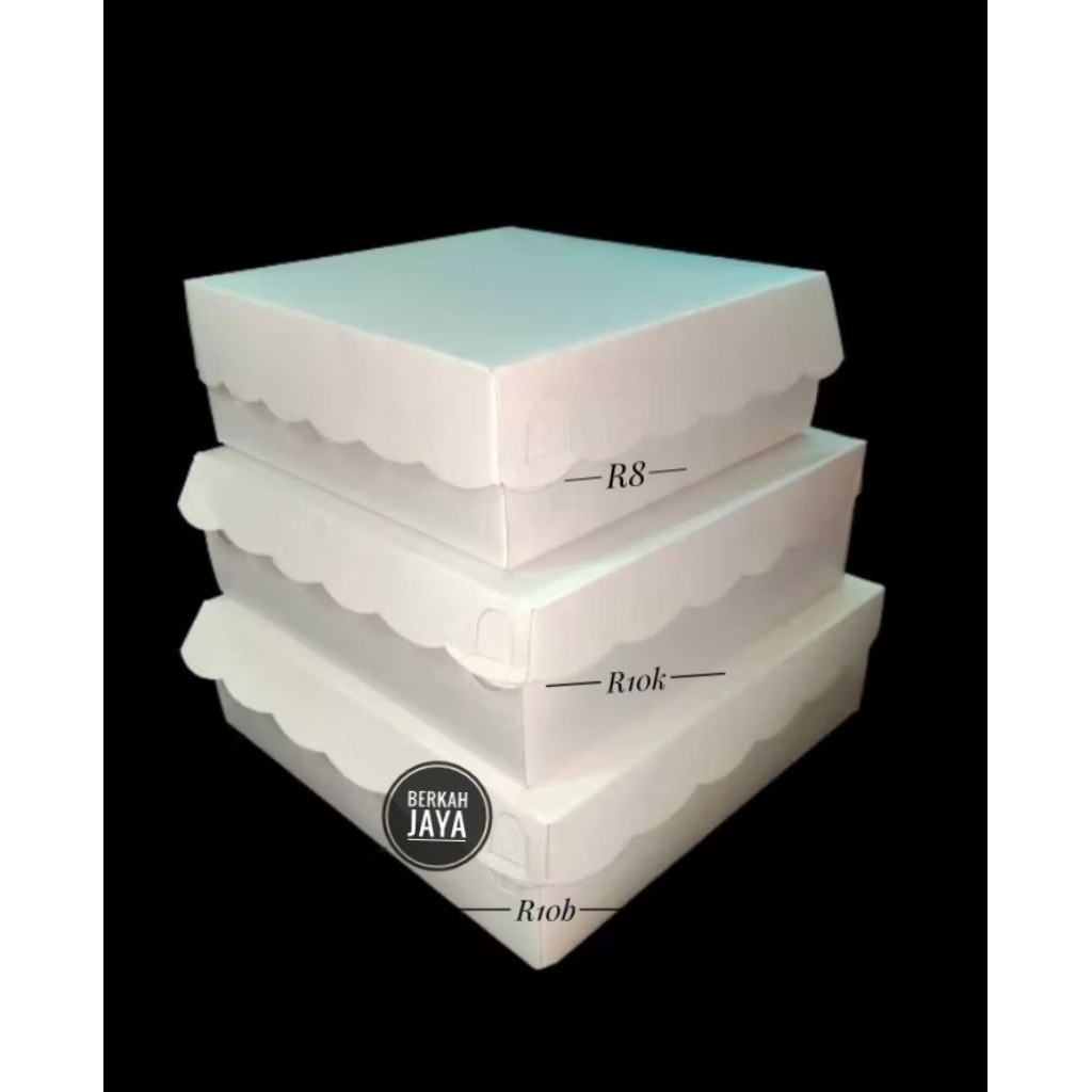 

Dus Kotak Makan Putih/Dus Kue