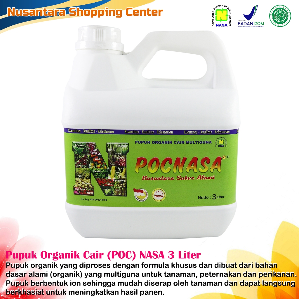 PUPUK ORGANIK CAIR POC NASA 3 LITER
