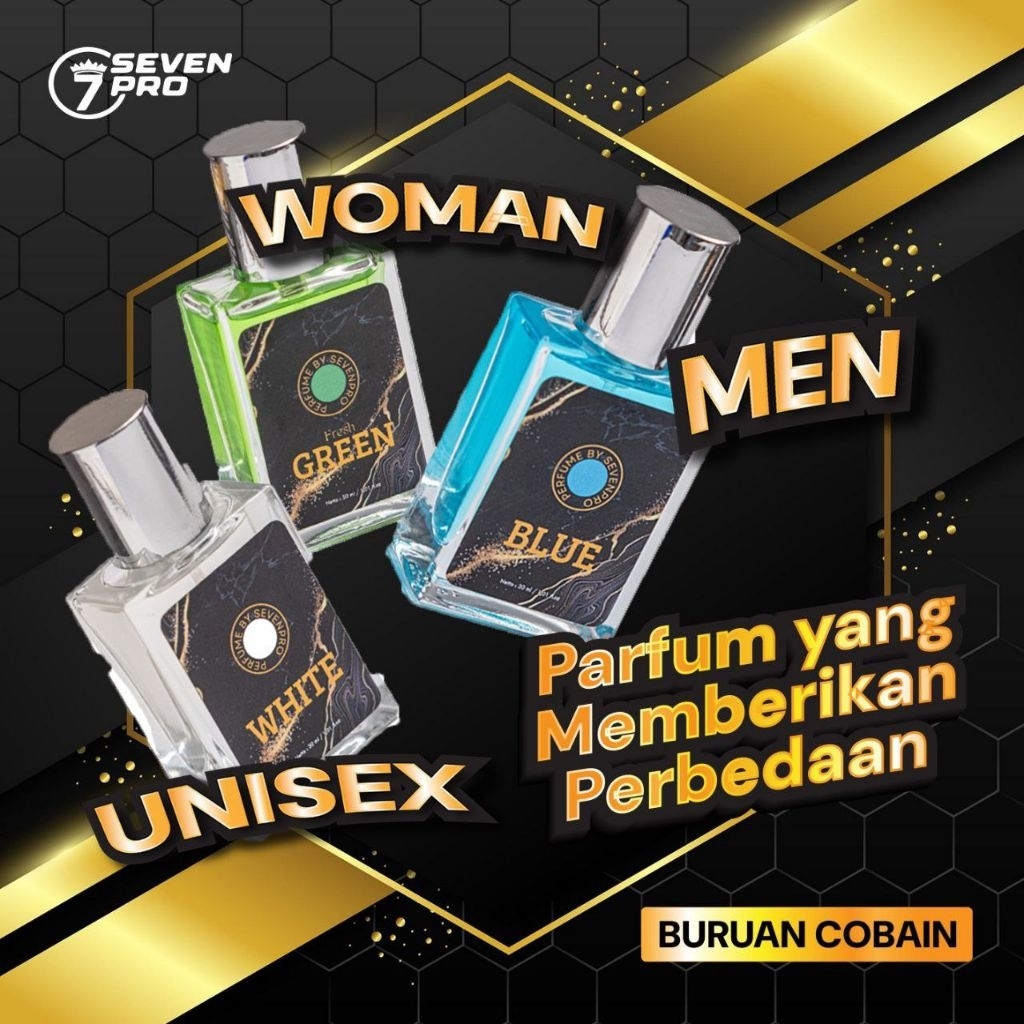 Parfume Sevenpro 3 Varian/Serba Kosmetik Murah/Grosir Kosmetik