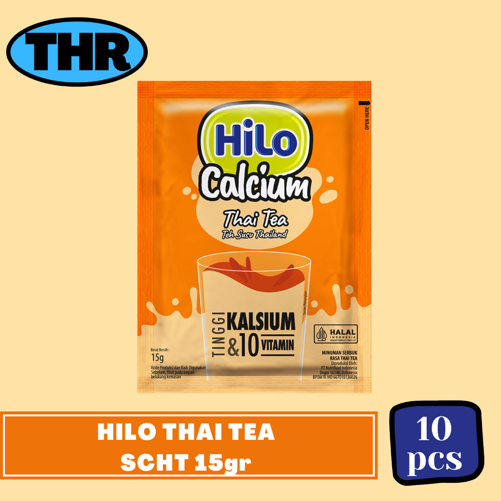 

Hilo Calcium Thai Tea 1 Renceng isi 10pcs (sachet)