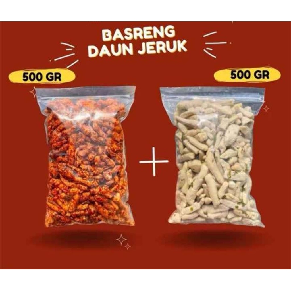 

CemilanBasrengDaunJerukPedasDanOriginal