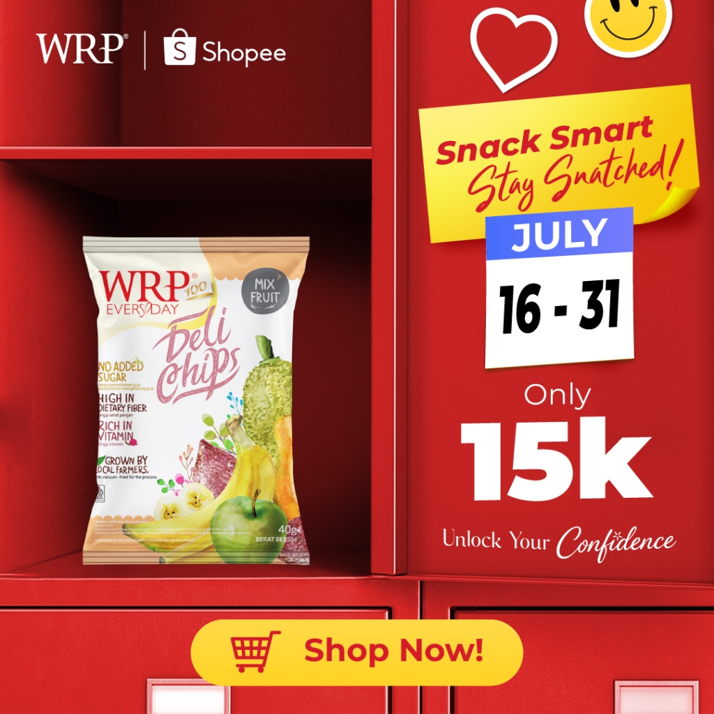 

WRP Delichips Mix Fruit 40G - Keripik Buah