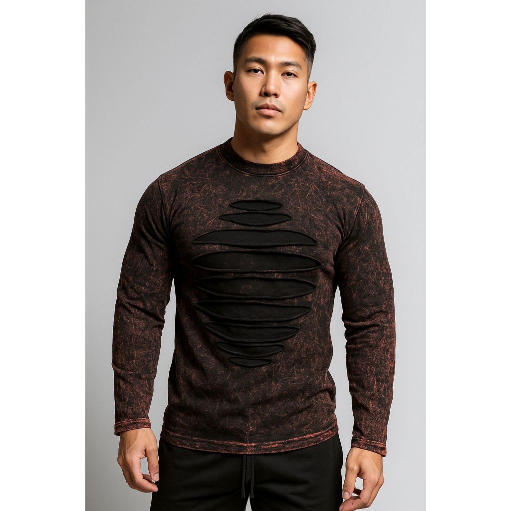 Kaos T-shirt Washing Lengan Panjang Boldblue Junction