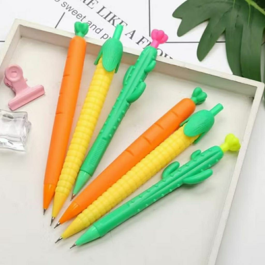 

#Qreinashop Pensil Mekanik Lucu Bentuk Sayur
