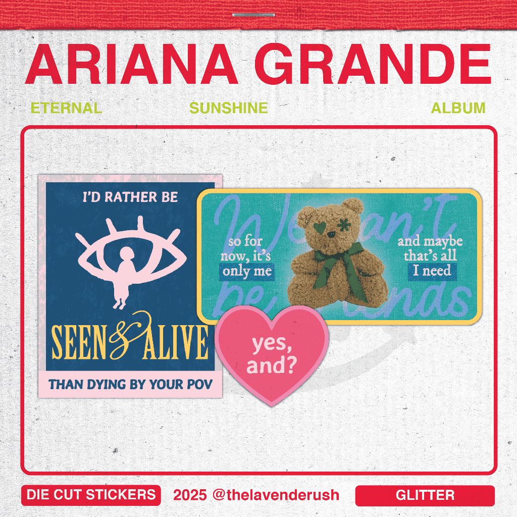 

[tldr] - Sticker Set Ariana Grande Eternal Sunshine | Stiker Laptop Aesthetic
