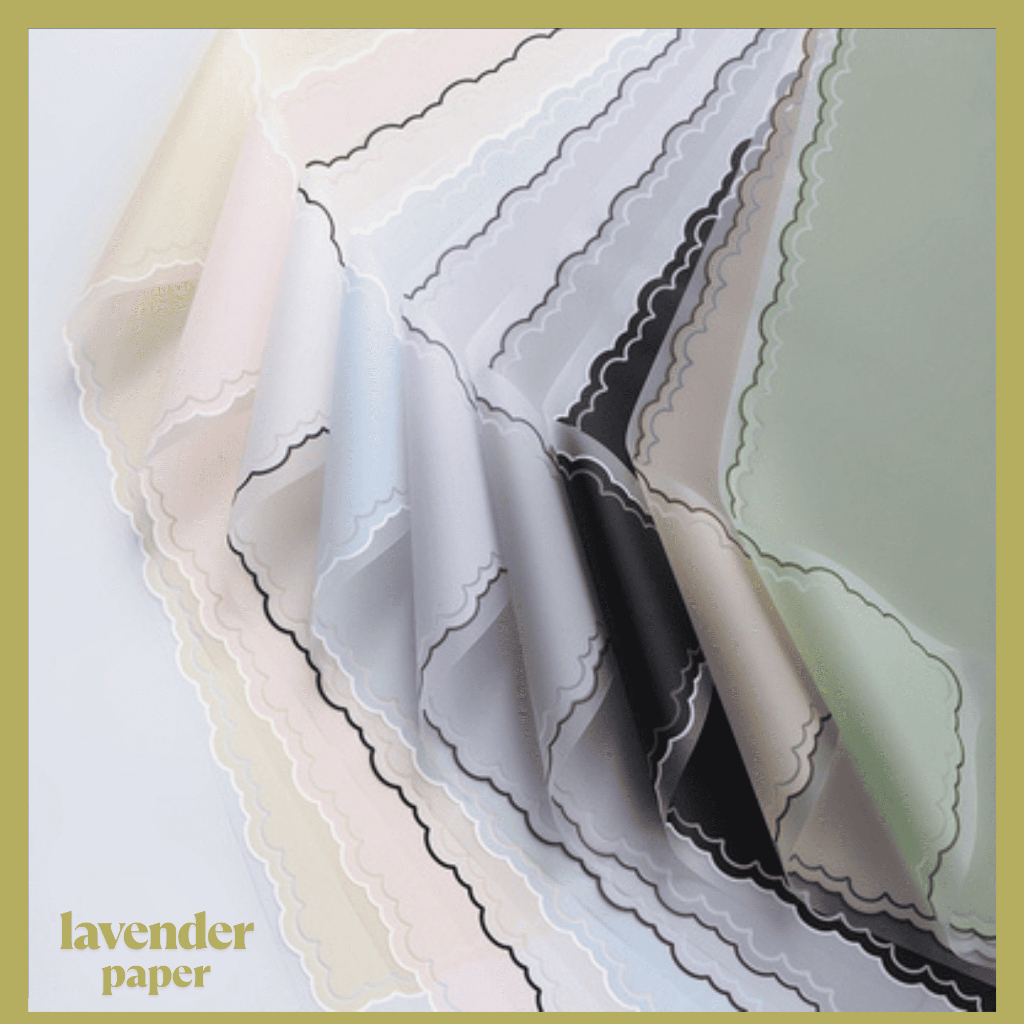 

Kertas Buket Bunga Varian List Cloud Awan Frame Transparan Flower Wrapping Paper Cellophane KB017