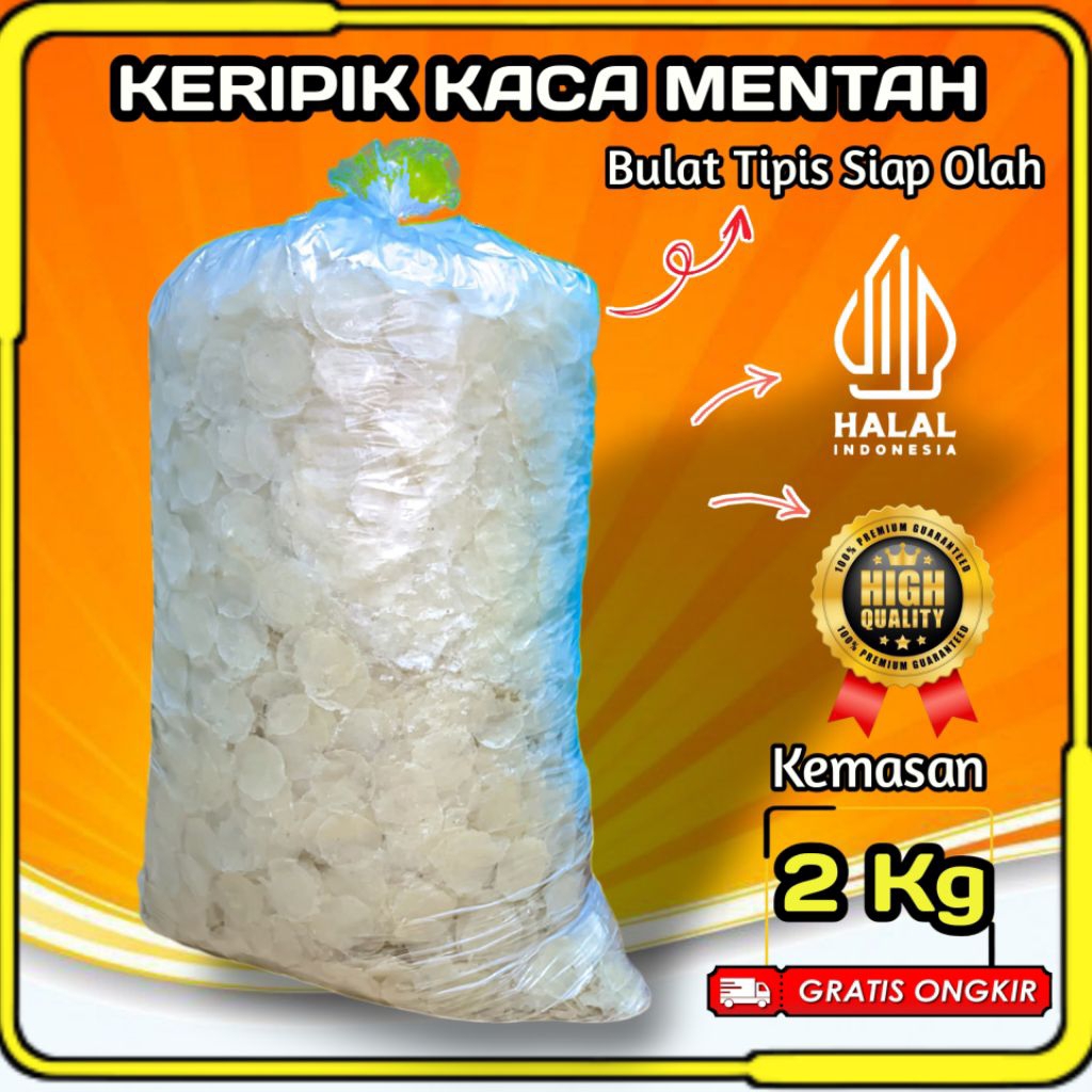 

KERIPIK KACA MENTAH 1KG/2KG Siap Olah GRATIS ONGKIR